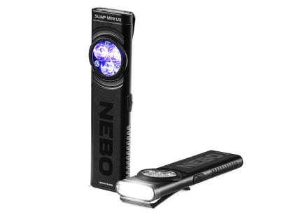 Nebo Slim Mini UV Rechargeable LED Flashlight (Black) 150 Lm