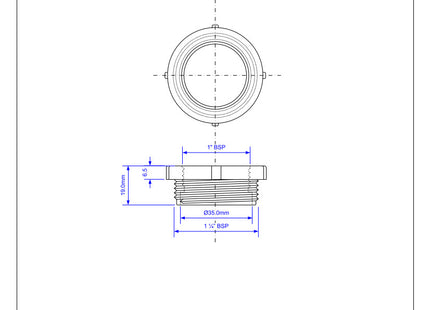 McAlpine S16 1¼" x 1" Trap Inlet Reducer