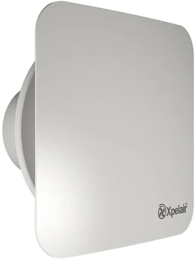 Xpelair Xpelair C6PS Simply Silent Contour 6/150Mm Square Extractor Fan W/ Pullcord - 93174Aw