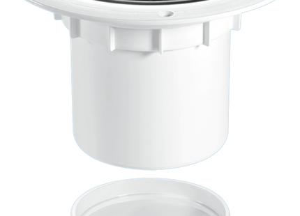 McAlpine TSG2SS 75mm Water Seal Trapped Gully, Clamp Ring and Cover Plate, 110mm or 2" Vertical Solvent Spigot Outlet