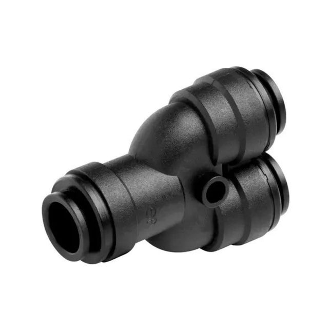 John Guest Speedfit 12mm Push Fit 2 Way Y Divider Black / Manifold (Pack of 4)
