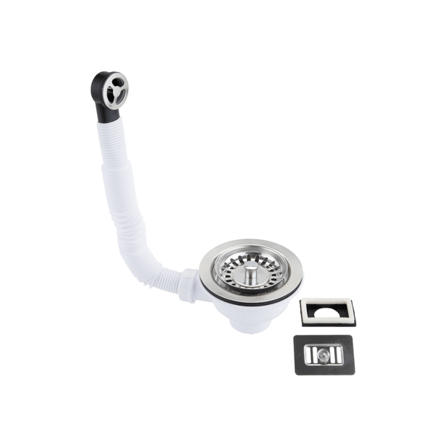 McAlpine 1.5" Universal Basket Strainer Waste and O/flow Stainless Steel