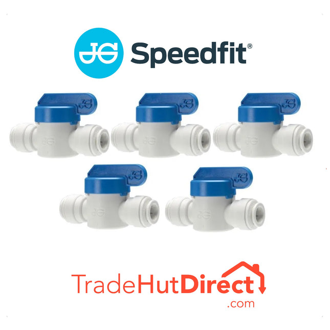 John Guest Speedfit 12mm Shut Off Valve - PPMSV041212W (Pack of 5)