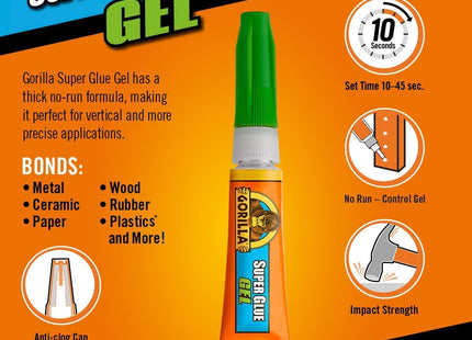Gorilla Glue Gorilla Super Glue Gel 3G (2)