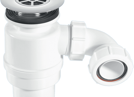McAlpine STW12-RB 80mm Water Seal Resealing Shower Trap with Multifit Outlet