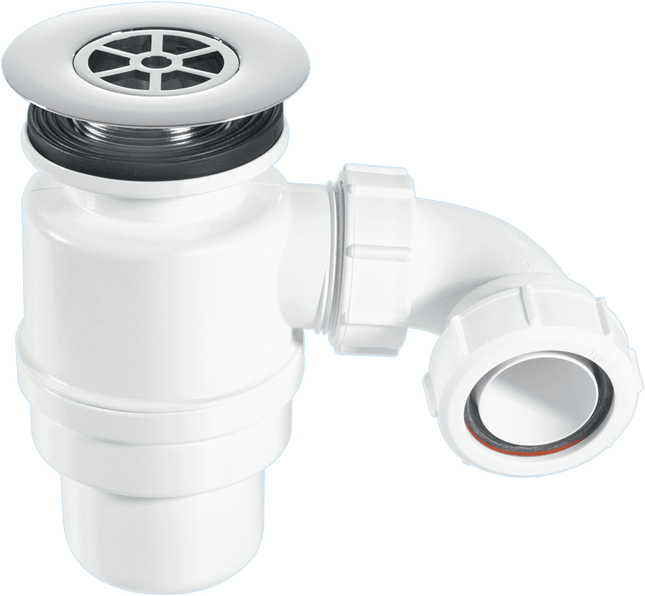 McAlpine STW12-RB 80mm Water Seal Resealing Shower Trap with Multifit Outlet