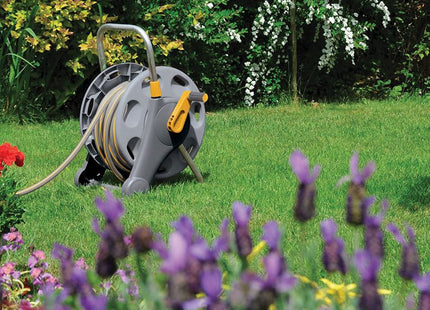 Hozelock HOZ2431 45m Hose Reel with 25m Hose & Hozelock 2515 Multi Sprinkler 79m