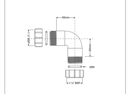 McAlpine S4L 1¼" 90° Surefit Bend