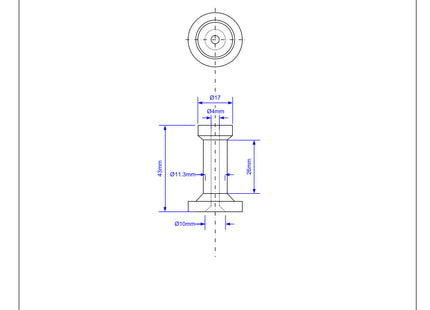 McAlpine USGLEG1 Optional Stability Leg to suit USG1 range of Untrapped Gullies