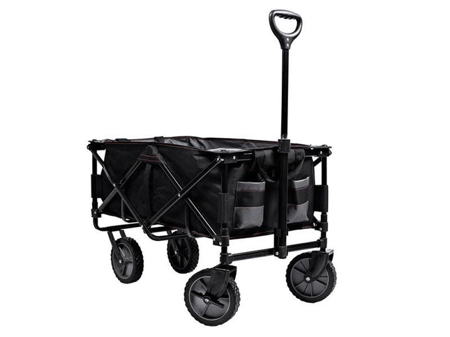 Black & Decker Collapsible Outdoor Utility Wagon - 80kg Capacity, 4 Wheels - Perfect for Transporting