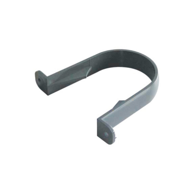 FloPlast 68mm Round Pipe Clip Grey