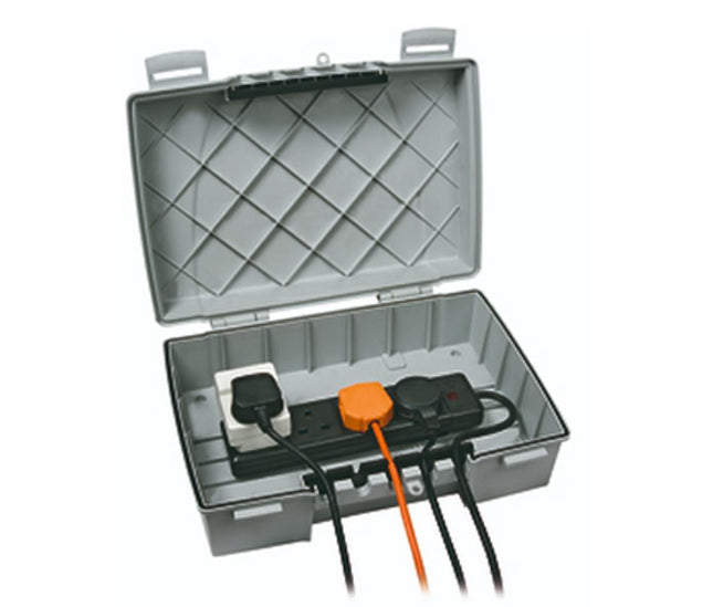 Timeguard Wi Tps401 Outdoor Ip55 Power Enclosure With 4 Gang 13A Socket Strip