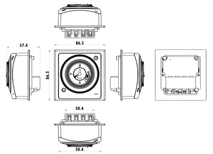 T100A Kingshield 24HR Mechanical 240V Mains 16A Timer