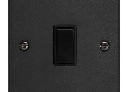 Varilight 1-Gang 10A Intermediate Rocker Switch Matt Black