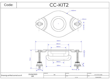 McAlpine Supereasy 2" Close Coupling Kit