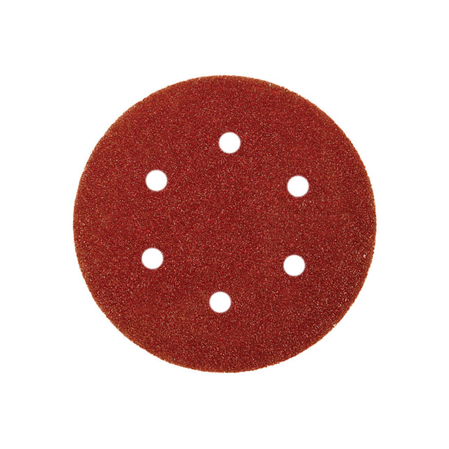 Abracs Hook And Loop Sanding Disc (6 Holes) - 150mm x 120 Grit (Box of 25)