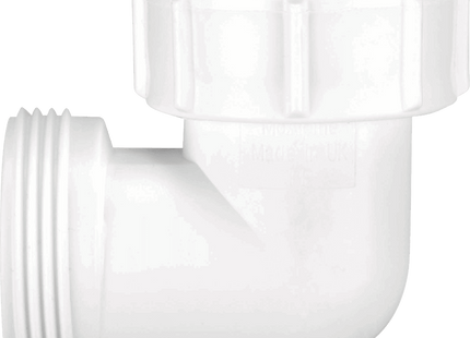 McAlpine S4U 1¼" 90° Bend - Female Inlet Nut x BSP Male Connector