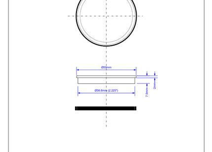 McAlpine Z23L 2" Surefit Blank Cap