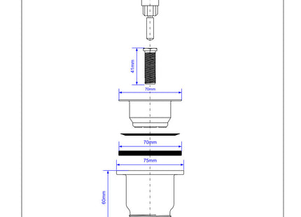 McAlpine CWS70-CB Centre-Pin Clicker Bath Waste