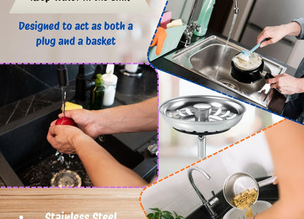 McAlpine BWSTSS-TOP Basket Strainer Waste Plug - Stemball Model (Pack of 6)