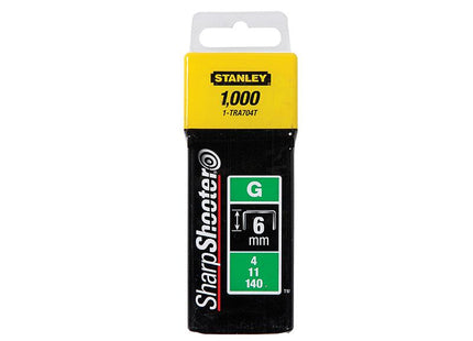 Stanley Tools Tra704T Heavy-Duty Staples 6Mm Pack 1000