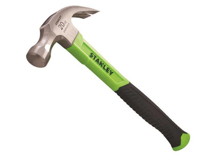 Stanley Hand Tools Fibreglass Hi-Vis Claw Hammer 567G (20Oz)