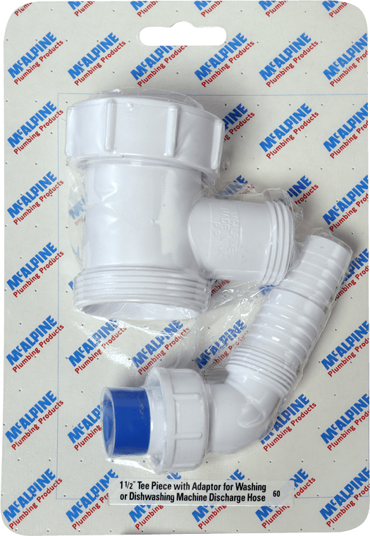 McAlpine CARD-60 1½" Tee Piece For Washing Machine Hose - V33S