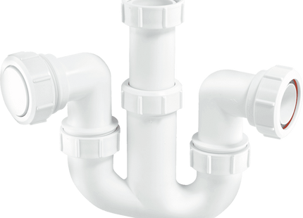 McAlpine WM4 75mm Water Seal Adjustable Inlet Tubular Swivel 'P' Trap