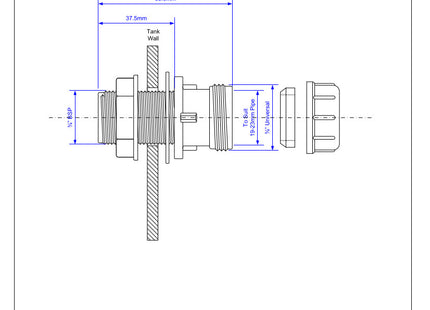 McAlpine R4M 19/23mm Universal Multifit Straight Tank Connector