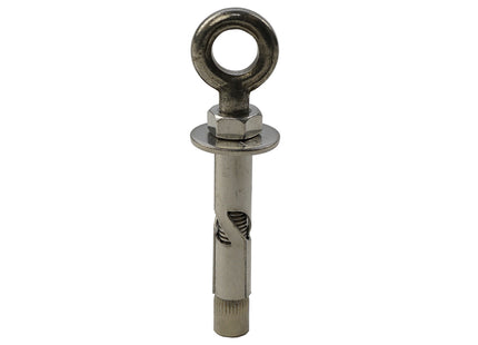 JCP Fixings A2-304 Stainless Steel Eye Bolt Sleeve Anchors - 10Mm/M8 x 60 (Box of 50)