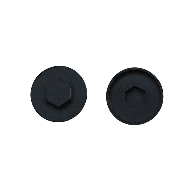 JCP Fixings Black (00E53) Coloured Cover Caps - 19mm (Box of 1000)