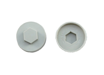 JCP Fixings Goosewing Grey (10A05) Coloured Cover Caps - 16mm (Box of 1000)