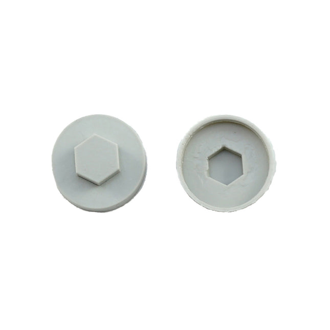 JCP Fixings Goosewing Grey (10A05) Coloured Cover Caps - 16mm (Box of 1000)
