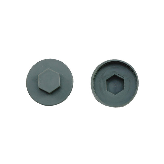 JCP Fixings Merlin Grey (18B25) Coloured Cover Caps - 16mm (Box of 1000)