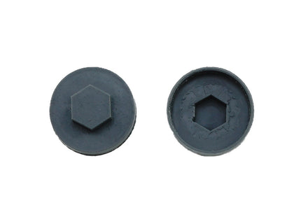 JCP Fixings Slate Grey (Ral7012) Coloured Cover Caps - 16mm (Box of 1000)