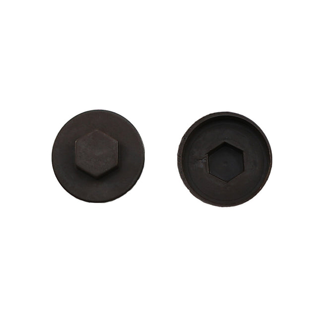 JCP Fixings Vandyke Brown (08B29) Coloured Cover Caps - 19mm (Box of 1000)