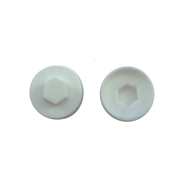 JCP Fixings White (00E55) Coloured Cover Caps - 19mm (Box of 1000)