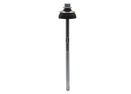JCP Fixings Fibre Cement Screws With Washer For Timber Bright Zinc Plated - 6.3 x 110mm (Box of 50)