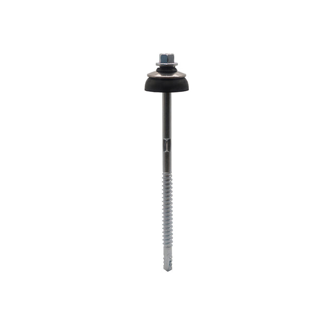 JCP Fixings Fibre Cement Screws With Washer For Timber Bright Zinc Plated - 6.3 x 110mm (Box of 50)