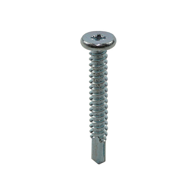 JCP Fixings Metalfix Low Profile Self-Drilling Screws Heavy Section Bright Zinc Plated - 5.5mm x 20mm (Box of 200)