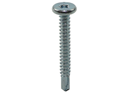 JCP Fixings Metalfix Low Profile Self-Drilling Screws Light Section Bright Zinc Plated - 4.8 x 40mm (Box of 100)