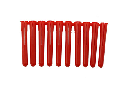 JCP Fixings Jcp Standard Plastic Plugs Red - 5.5 x 30mm (Box of 1000)