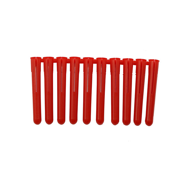 JCP Fixings Jcp Standard Plastic Plugs Red - 5.5 x 30mm (Box of 1000)