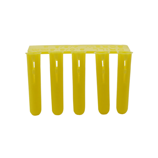 JCP Fixings Jcp Standard Plastic Plugs Yellow - 5.0 x 22mm (Box of 1000)