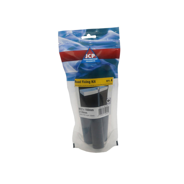 JCP Fixings Road Fixing Kit - 4 x M12 x 125mm Ankernuts, M12 x 160mm Set Bolt & Washer