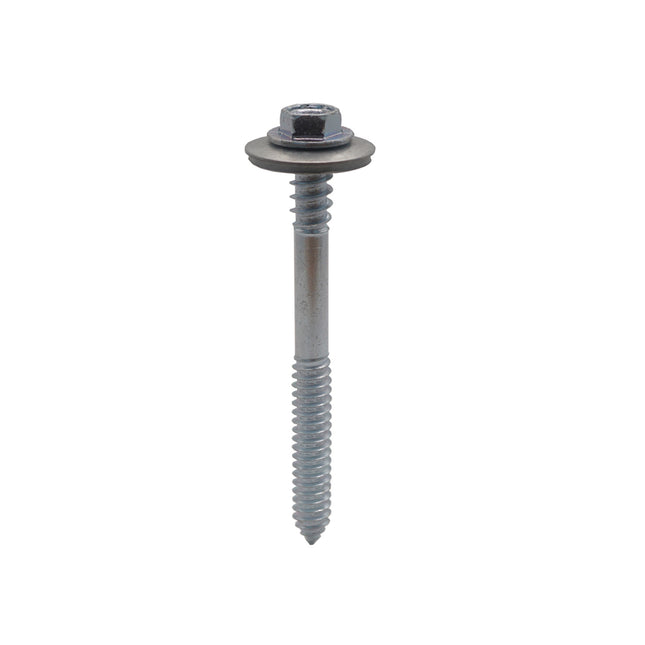 JCP Fixings Woodfix High Thread Self-Drilling Screws For Timber Bright Zinc Plated - 6.3 x 150mm (Box of 100)