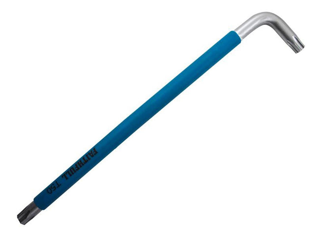 Faithfull Coloured Star Key T50 - S2 Steel, Colour-Coded