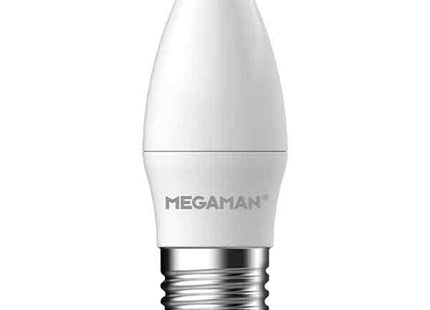 Megaman LED E27 Opal Candle 4.9W Cool White