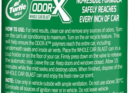 Turtle Wax Power Out! Odor-X Whole Car Blast