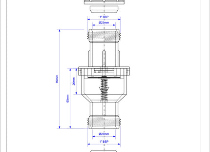 McAlpine TUN5-CL Tunvalve Straight Through (Clear)